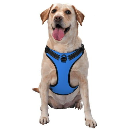 Bingfone Dodgerblue No Pull Dog Vest Harness For Small Medium Large Dogs Strap For Puppy Walking Training Dog Harness-Small