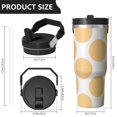 thumbnail image 4 of Modern 30oz Handheld Travel Tumbler with Handle – Double Wall Stainless Steel Insulated Cup, Flip Straw Lid, Leak-Proof & BPA-Free for Hot and Cold Drinks – Durable Coffee & Juice Mug Black, 4 of 7