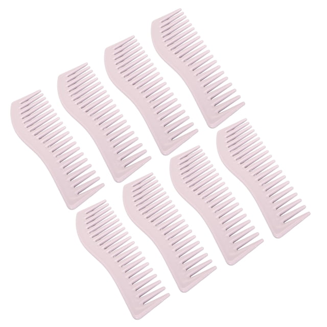 Peine De Champú, Peine De Peinado Portátil, Compacto, 8 Piezas ABS De Dientes Anchos, Confiable Para Viajes En Casa