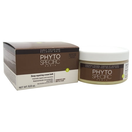 Phyto Phytospecific Deep Repairing Cream Bath - Damaged & Brittle Hair, 6.8 (Best Products For Brittle Hair)