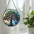thumbnail image 4 of 89Bloom Fig Tree Window Hanging Stained Glass, Fig Tree Suncatchers for Windows Stained Glass, Stained Glass Fig Tree suncatcher, 4 of 7