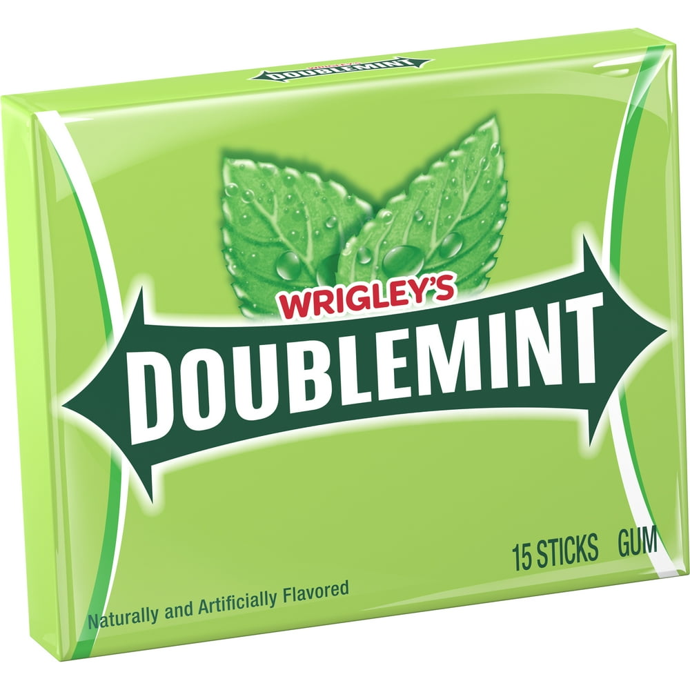 Wrigley's Doublemint, Chewing Gum, 15 Piece Single Pack