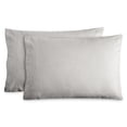 thumbnail image 1 of Bare Home Juego de Fundas de Almohada de Franela - 100 % Franela de Algodón - Doble Cepillado - Juego de 2 Tamaño King, Gris Claro, 1 of 5