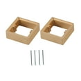 thumbnail image 3 of DOLITY 2 Pieces Single Socket Spacers Wall Plate Spacers for Kitchen Bedroom Office golden, 3 of 9