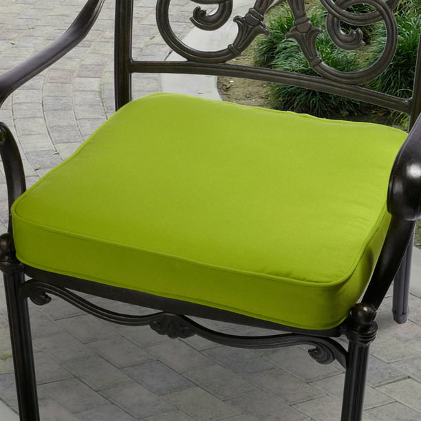 Deep Seat Patio Chair Cushion, Lime Green Outdoor Chair Cushions