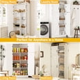 thumbnail image 2 of Homieasy 71” Tall Farmhouse Kitchen Pantry Cabinet with Adjustable Shelves and Barn Doors, Versatile Storage Cabinet for Dinning Room, Bathroom, Living Room, White, 2 of 7