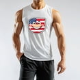 thumbnail image 2 of Men's Sleeveless Tank Top Patriotic Love My Veteran Graphic ComFortable Gym Sportwear, 2 of 5