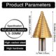 thumbnail image 2 of Step Drill Bit High Speed Steel, Titanium Triangle Handle Round Step Cone Drill Drill, 2 of 5