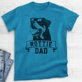 thumbnail image 2 of Rottie Dad T-shirt, Unisex Men's Shirt, Rottweiler Owner, Best Dog Dad Gift, Heather Blue, 3X-Large, 2 of 6