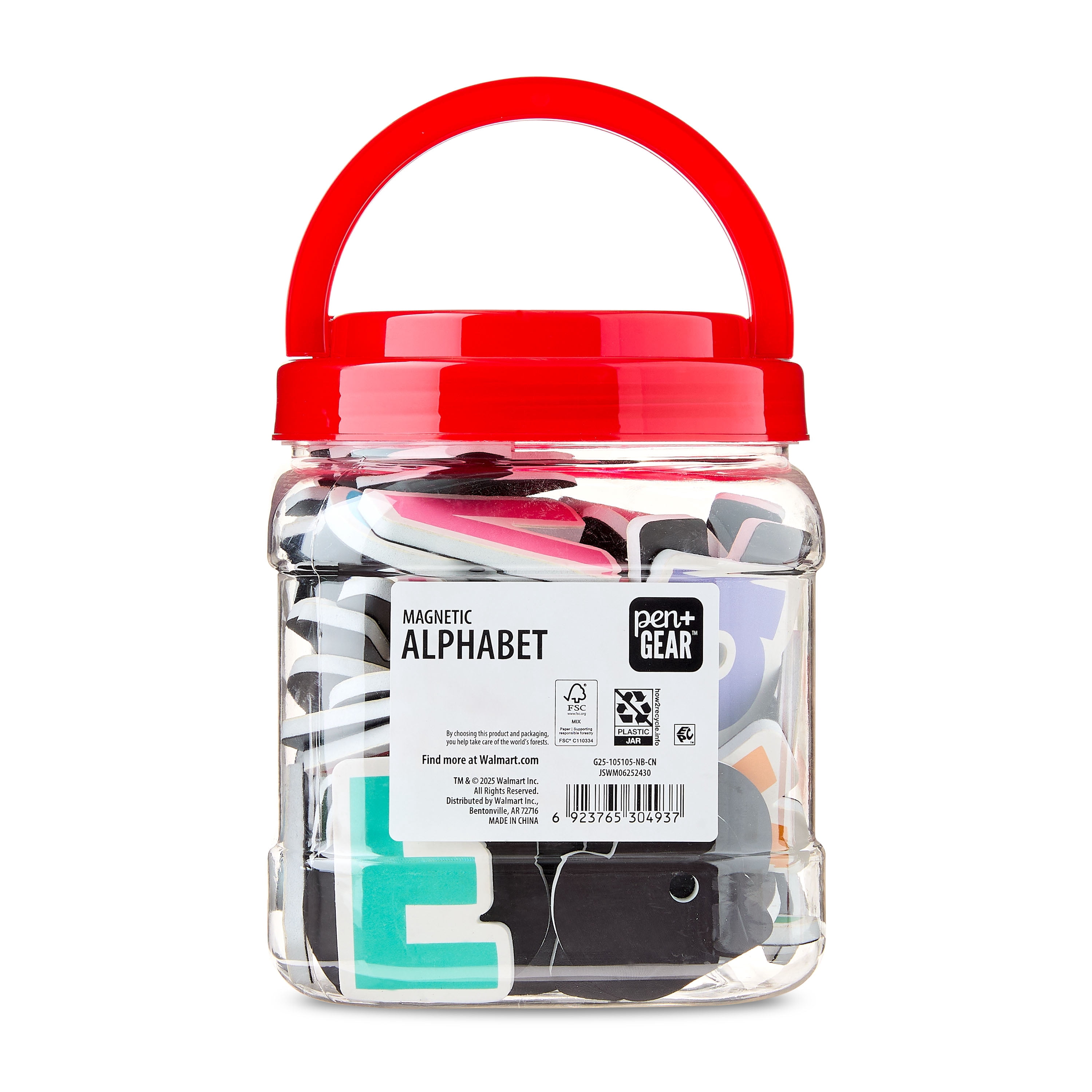 Pen+Gear Magnetic Alphabet Tub, 78 Pieces