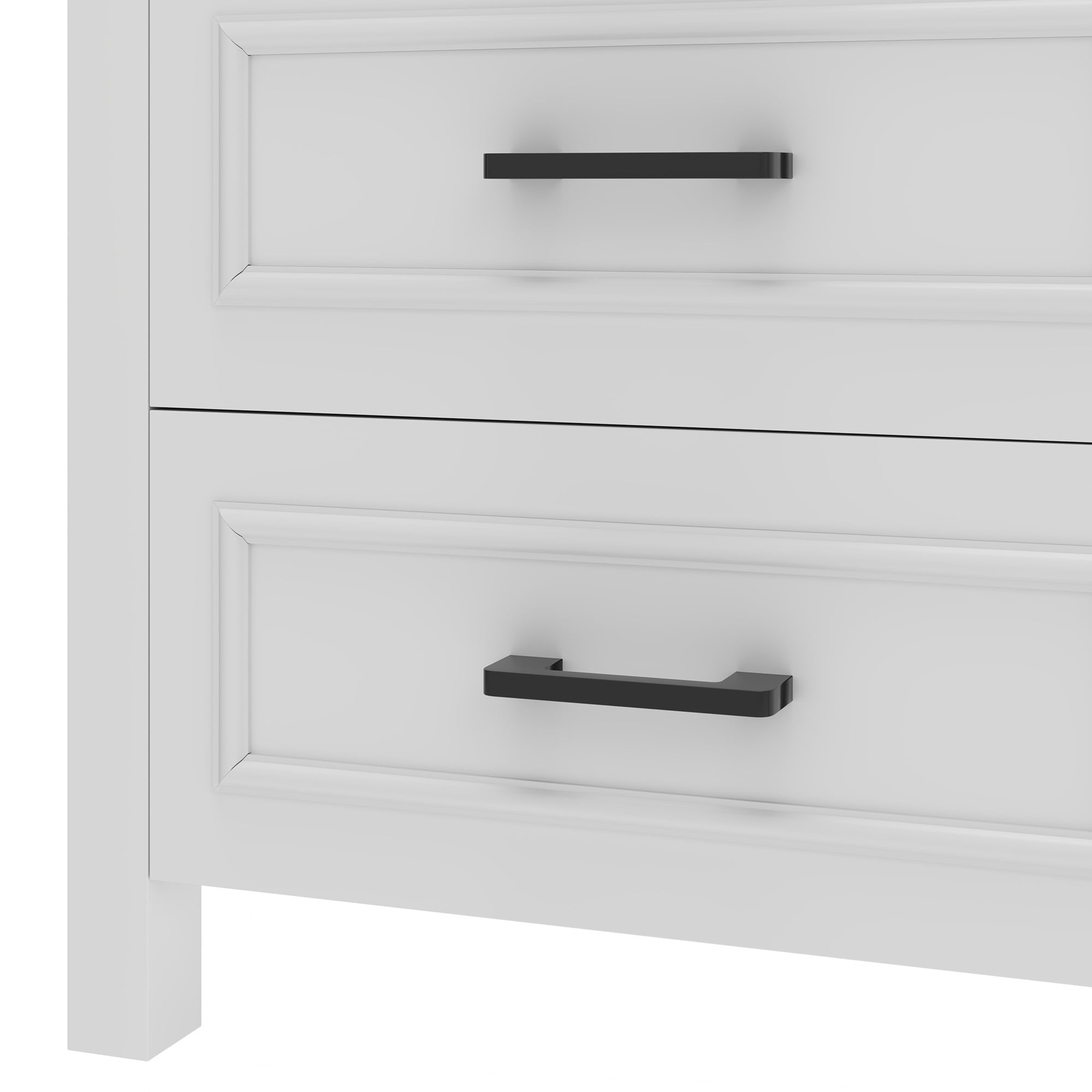Uforic 6 Drawer Wooden Dresser & TV Stand with Built-in Power Outlet, Sturdy Storage Cabinet for , Living Room, Entryway White