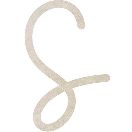 Cheap MDF Kids Letters, Blank 6'' Baleno Font S, Craft Wall Hanging Shape