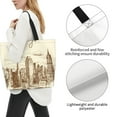 thumbnail image 3 of Fotbe New York Bolsa Tote Estética de Lona con Estampado para Mujer - Bolsa Reutilizable de Hombro Casual para Vacaciones, Compras, Trabajo y Gimnasio, 3 of 8