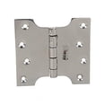 thumbnail image 1 of Ssiskcon Stainless Steel Parliament Door Hinge 4 in L x 3 in Obstacle Gap x 5 in W with 8 Screws Wide Throw Swing Clear Projection Hinges Mirror Polished 32 (Pack of 6), 1 of 7
