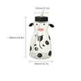 Ruhiku GW Cow Glass Water Pitcher with Glass Cup, Small Glass Carafe