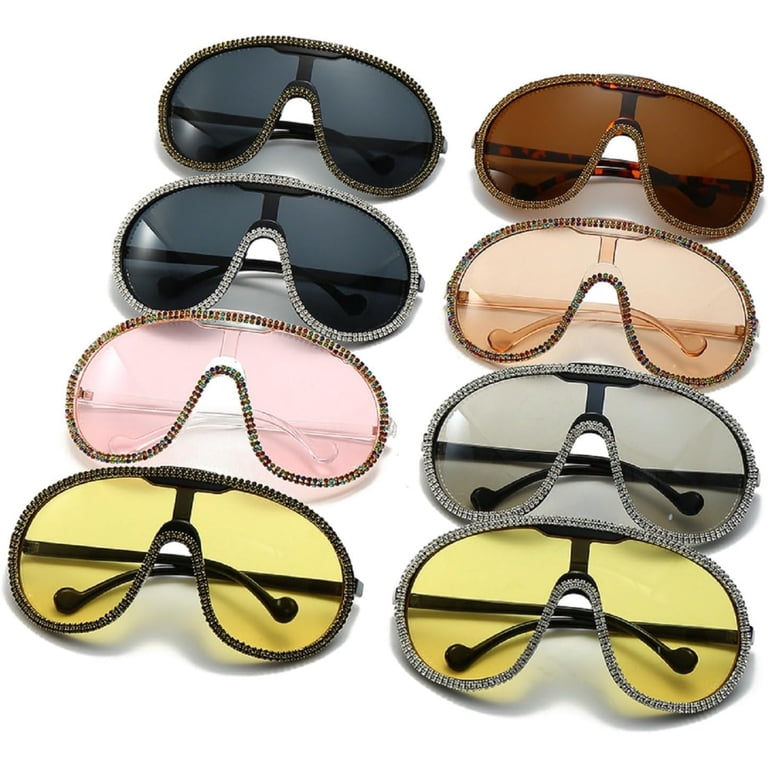 Oversized Sunglasses Plastic UV400 Shield Vintage Large Frame Eyewear Oversized One Piece Sunglasses For Women Men Fashion Vintage  main image 2