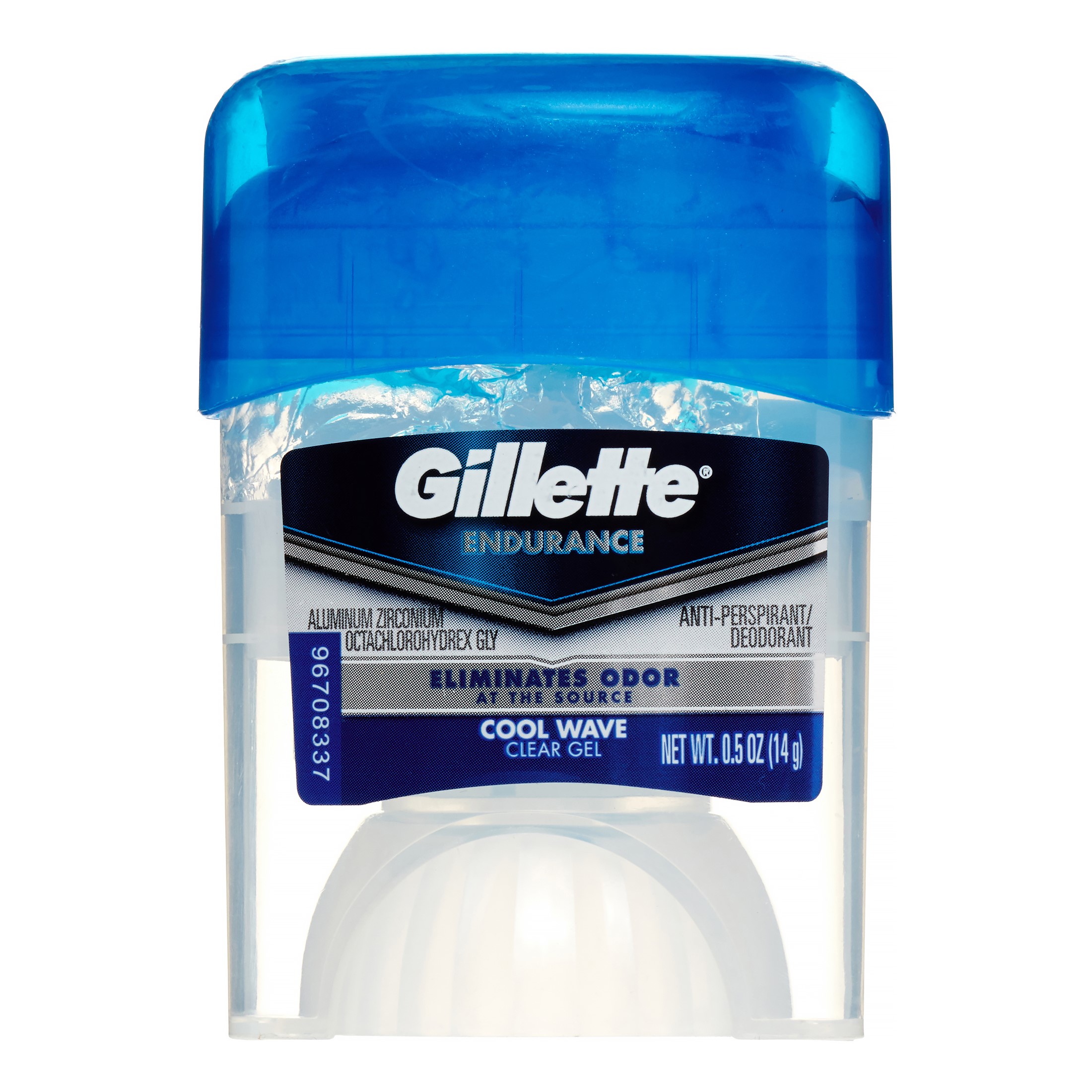 Gillette Gillette Endurance Clear Gel Deodorant, Cool Wave, 0.5 Oz