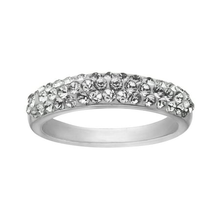 - Ring with Swarovski Crystals in Sterling Silver