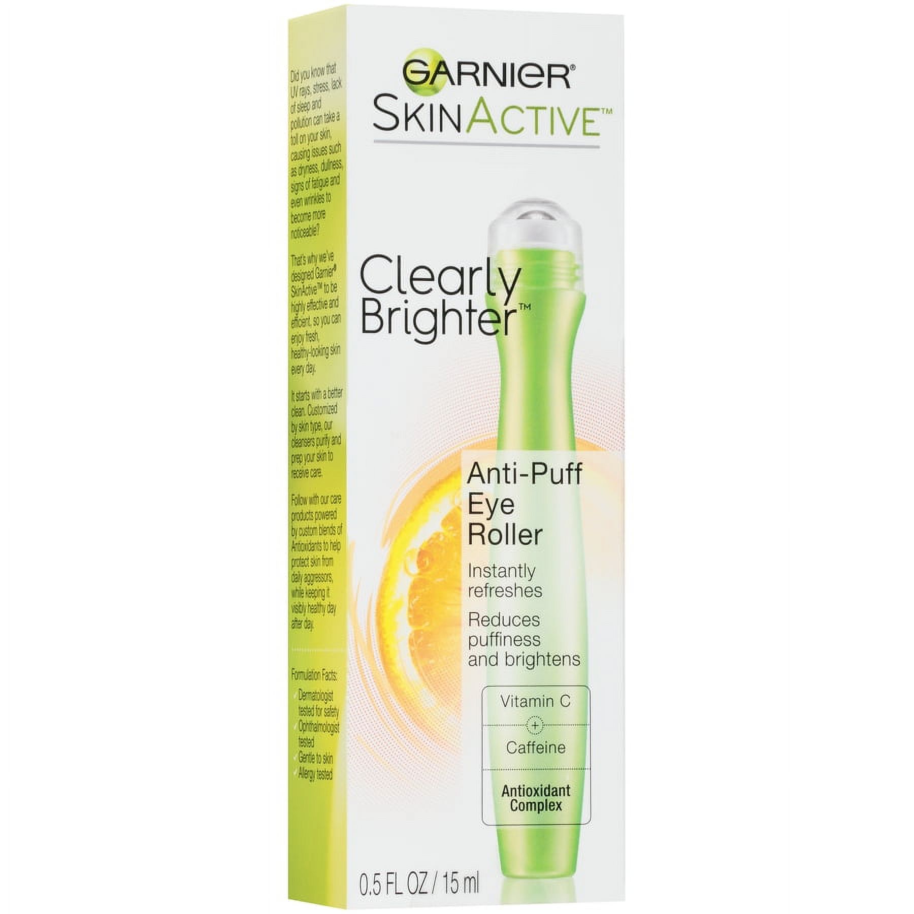 Garnier SkinActive Clearly Brighter Anti Puff Eye Roller, 0.5 fl oz - image 3 of 9