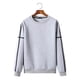 thumbnail image 2 of Top de suéter de cuello redondo de jersey básico sólido casual para hombres con diseño de correas Pompotops  oipoqjl17854, 2 of 4