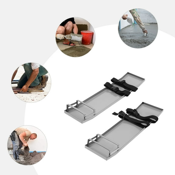 2PCS Concrete Slider Knee Boards Pair Sliding Boards 30" x 8" Stainless Steel US For All Types Of Concrete Finishing Work.