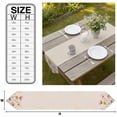 thumbnail image 3 of Pink Yellow Flowers Table Runner Linen Burlap Table Runner 72 Inches Long Spring BotanicaL Wild Florals Art Dresser Scarves for Kitchen Island Coffee Dining Party Wedding Holiday Decor 14"x72", 3 of 8