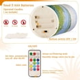 thumbnail image 4 of Electronic Candle Light Combination 3x5In, 3x4In Flameless Candle Plastic Festive Decoration Party Christmas Decoration Blue Lake, 4 of 7