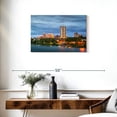 thumbnail image 3 of Elephant Stock Downtown Tulsa At Dusk Wall Art - Horizontal Canvas Wall Art - Living Room Wall Decor - Places Canvas - Blue And Gray Decor - 30" x 20", 3 of 8