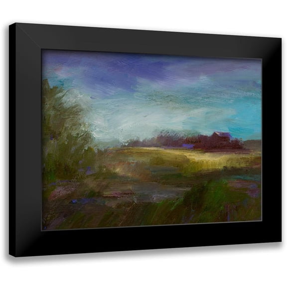 Finch, Sheila 14x12 Black Modern Framed Museum Art Print Titled - Sun and Wind