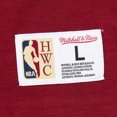 thumbnail image 5 of Men's Mitchell & Ness Wine Cleveland Cavaliers Hardwood Classics Felt Applique Slub T-Shirt, 5 of 5