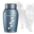 thumbnail image 1 of Creative Cremation Urn Funeral For Pets Container Cat Dog Pets Memorials Blue, 1 of 10