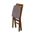 thumbnail image 4 of MECO Stakmore Classic Upholstered Seat Folding Chair Set, Fruitwood (2 Pack), 4 of 8