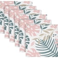 thumbnail image 6 of Coolnut Palm Leaves Cloth Napkins Set of 6,Reusable Washable Polyester Dinner Table Napkins for Kitchen,Dining,Restaurant,Party Decoration, 6 of 7