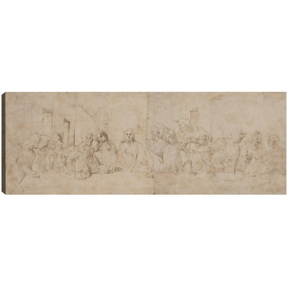 Cuadro Decorativo - La Última Cena, c. 1515 Jr Impresión en canvas, estrechado.