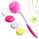 thumbnail image 5 of 1 juego de cepillos de baño, accesorios, cepillo de espalda multiusos, cabezales surtidos, cepillo de baño, cepillo de limpieza plegable, rosa, 5 of 6