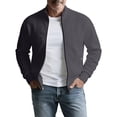 thumbnail image 5 of Bxsruta Mens Full Zip Athletic Jacket Stand Collar Workout Track Jacket Quilted Casual Outerwear, 5 of 8