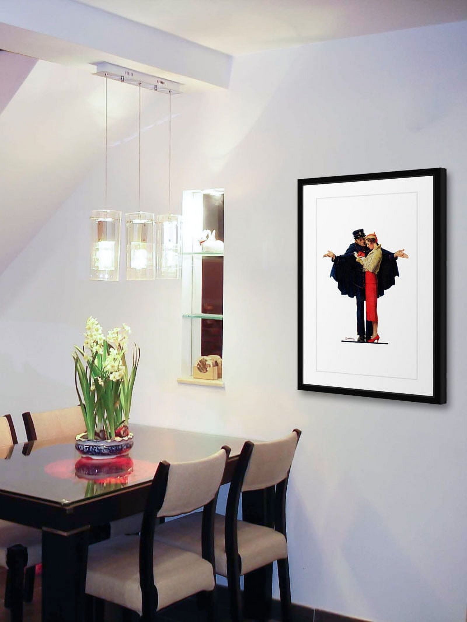 Marmont Hill Inc Norman Rockwell 'Lost in Paris' Marmont Hill Framed Art Print - Multi-color