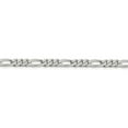 thumbnail image 2 of Sterling Silver Figaro Chain Necklace 22 Inches (4.50mm), 2 of 5