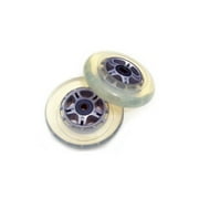 2 CLEAR REPLACEMENT Wheels ABEC7 Bearings SCOOTER 100mm
