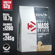Dymatize Super Mass Gainer, High Protein & Carb Blend, Gourmet Vanilla, 52g Protein/Serving, 12 Lb