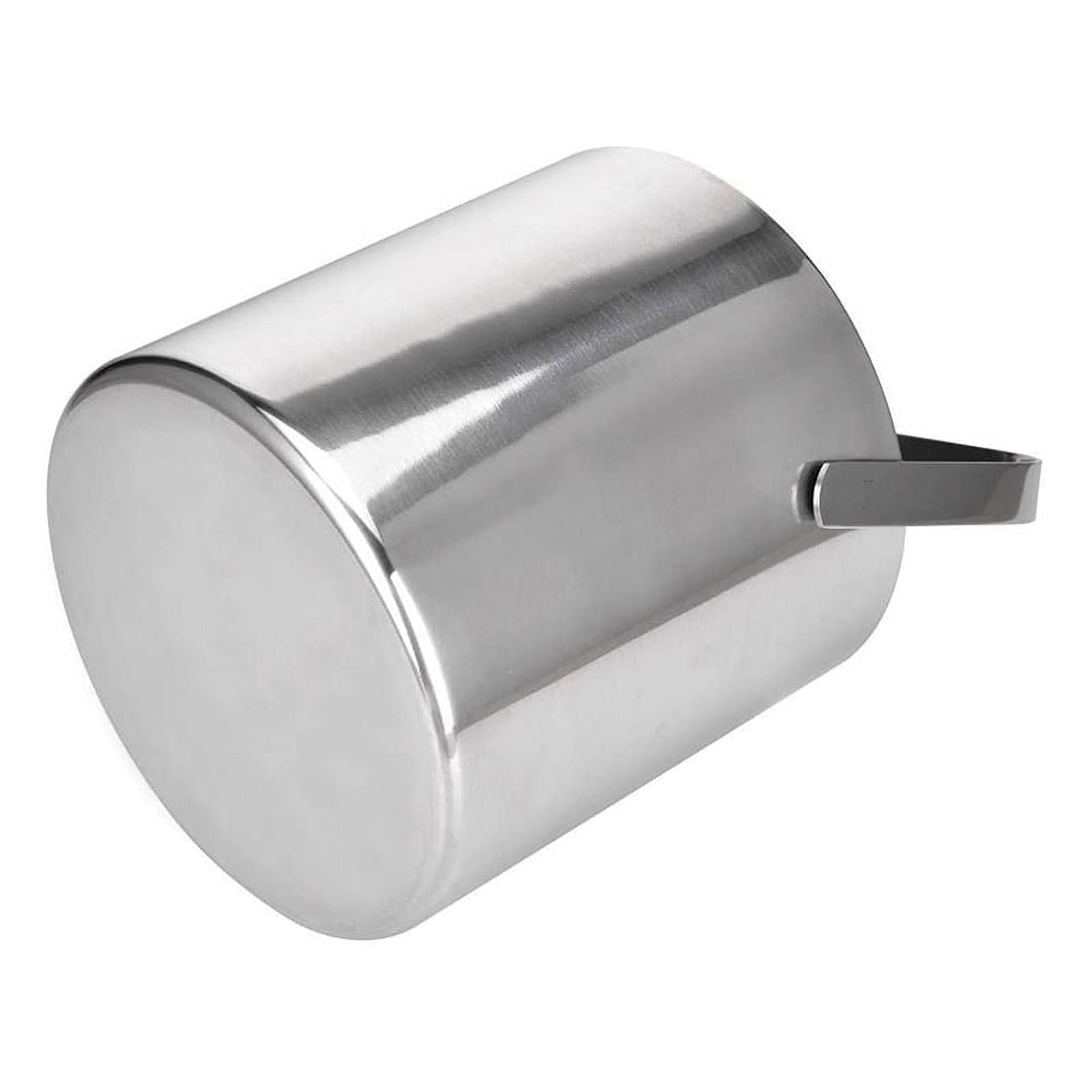 Stainless Steel Ice Square Container Double Walled 1.3L Ice Bucket Container with Tongs Lid