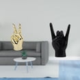 thumbnail image 2 of Escultura de estatua,Estatuas y figuras con gestos de los dedos de la mano,Esculturas de mano creativas y modernas con estantes,Estatua del gesto de la roca,Estatuas y figuras de dedos con, 2 of 8