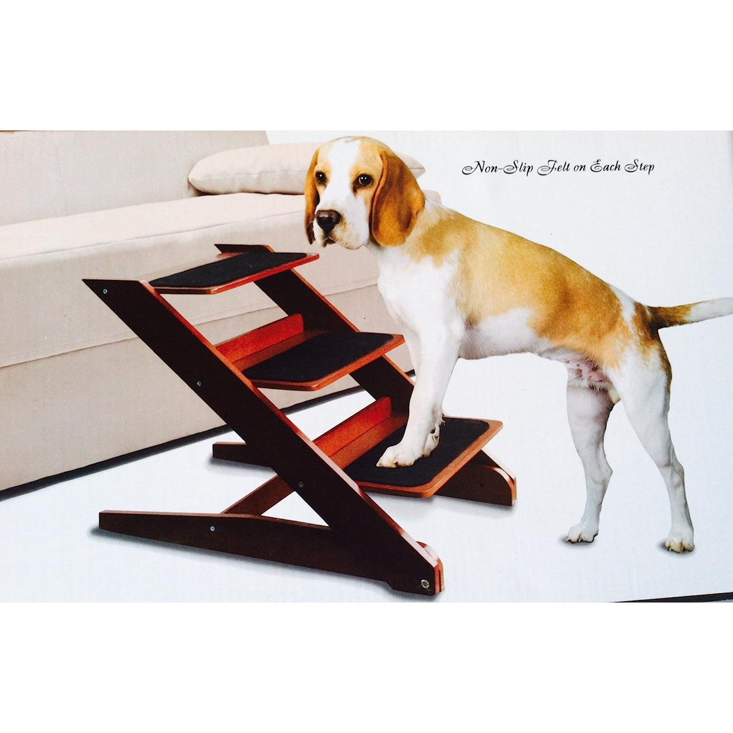 3step Foldable Wood Pet Steps