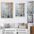 thumbnail image 4 of Designart "Birch Trees with Silver Blue Hues" Tree Birch Canvas Wall Art, 4 of 7