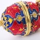 thumbnail image 4 of Favor de Del de Compromiso Del Joyero Esmaltado Del Huevo de Pascua Rojo de, 4 of 7