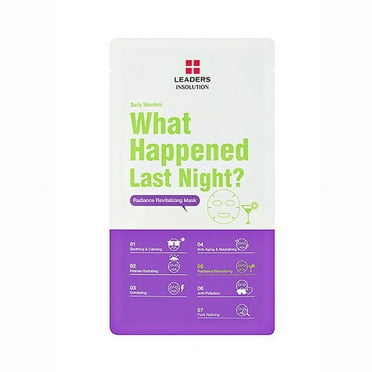 Leaders Insolution Daily Wonders What Happened Last Night Radiance Revitalizing Mask 10 Sheets