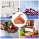 thumbnail image 4 of Batería de Cocina Fregadero Colador Colador Cesta de drenaje Estante de secado multifunción con esponja limpia Wdftyju  Libre de BPA, 4 of 9