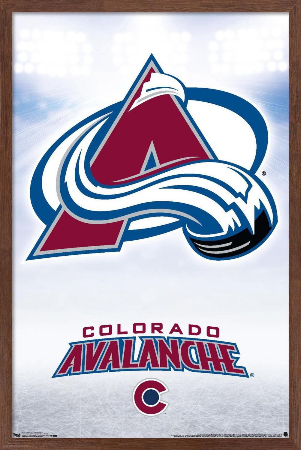 NHL Colorado Avalanche - Logo 17 Wall Poster, 22.375" x 34" Framed
