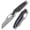 Black, variant on Kansept Tuckamore Folding Pocket Knife 3.54" CPM 20CV Blade,Titanium +Copper Carbon Fiber Handle,K1052A2