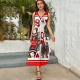 thumbnail image 5 of RED QUEEN OF HEARTS ON RED Sleeveless Dress women's clothing summer novelties Dresses for wedding party womans clothing, 5 of 6